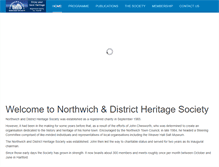 Tablet Screenshot of northwich-heritage.org.uk